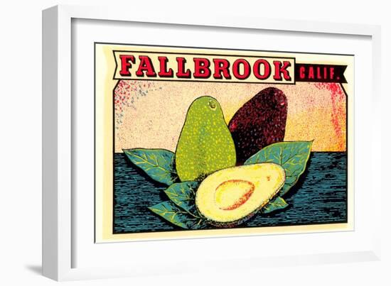 Fallbrook Decal-null-Framed Art Print