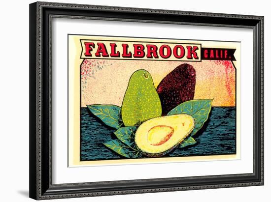 Fallbrook Decal-null-Framed Art Print