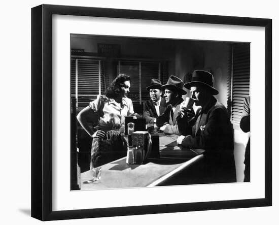 Fallen Angel, Linda Darnell, Bruce Cabot, Dana Andrews, Charles Bickford, 1945-null-Framed Photo