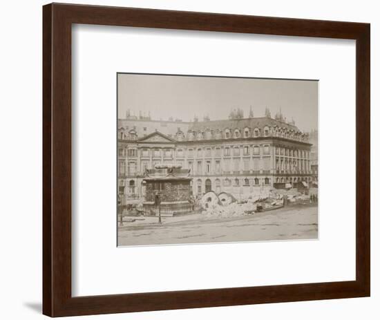 Fallen Column, Place Vendome, Paris, 1871-null-Framed Giclee Print