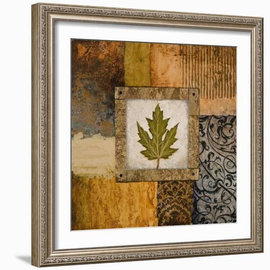 Fallen Leaf II (Green)-Michael Marcon-Framed Art Print