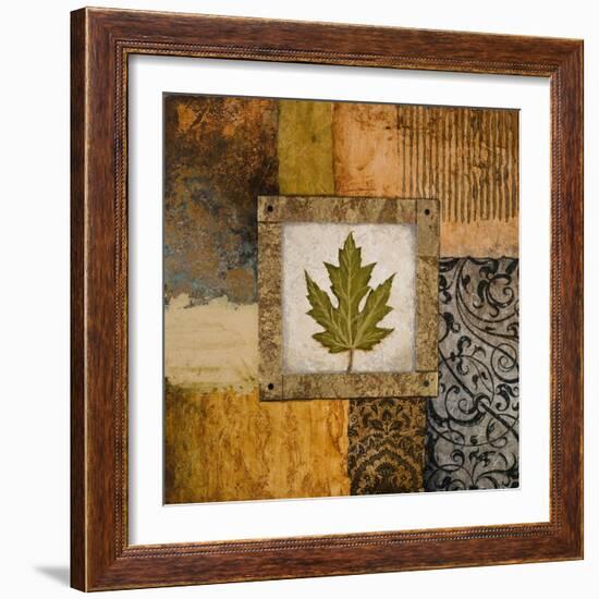 Fallen Leaf II (Green)-Michael Marcon-Framed Art Print