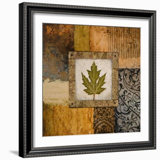 Fallen Leaf II (Green)-Michael Marcon-Framed Art Print