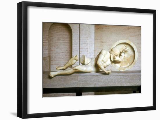 Fallen warrior from the East Pediment of the Temple of Aphaia, Aegina, Greece, built c500-c480 BC-Unknown-Framed Giclee Print