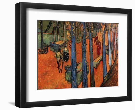 Falling Autumn Leaves, 1888-Vincent van Gogh-Framed Giclee Print