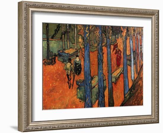 Falling Autumn Leaves, 1888-Vincent van Gogh-Framed Giclee Print