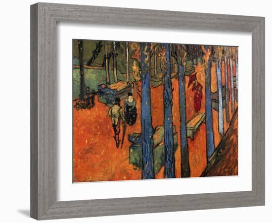 Falling Autumn Leaves, 1888-Vincent van Gogh-Framed Giclee Print