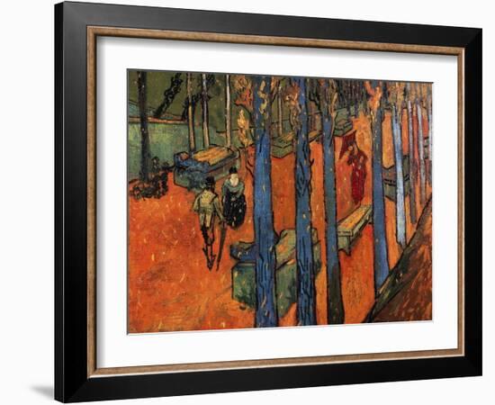 Falling Autumn Leaves, 1888-Vincent van Gogh-Framed Giclee Print