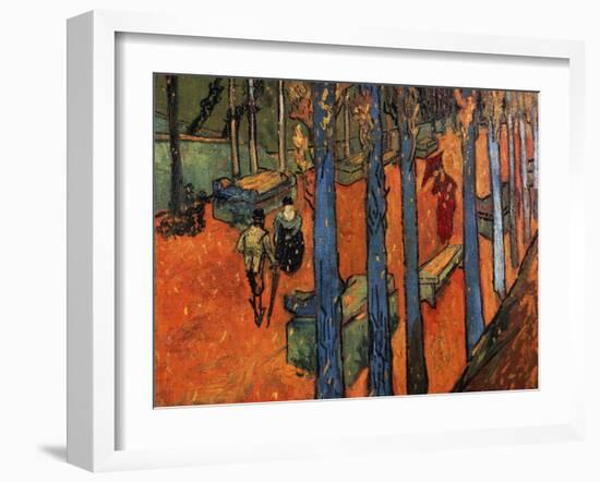 Falling Autumn Leaves, 1888-Vincent van Gogh-Framed Giclee Print