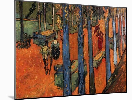 Falling Autumn Leaves, 1888-Vincent van Gogh-Mounted Giclee Print