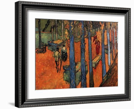 Falling Autumn Leaves, 1888-Vincent van Gogh-Framed Giclee Print