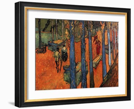 Falling Autumn Leaves, 1888-Vincent van Gogh-Framed Giclee Print