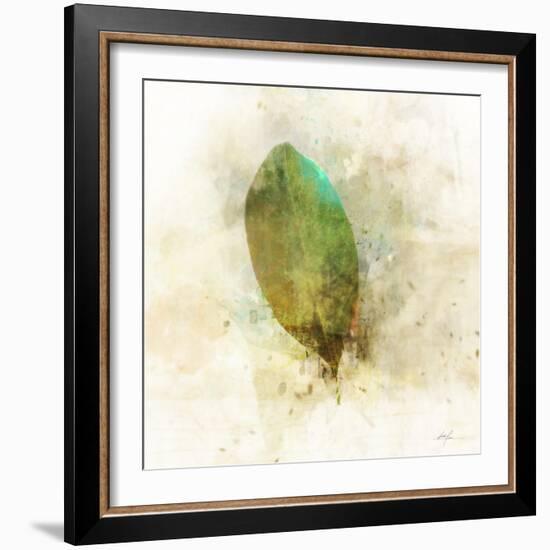 Falling Birch Leaf-Ken Roko-Framed Art Print