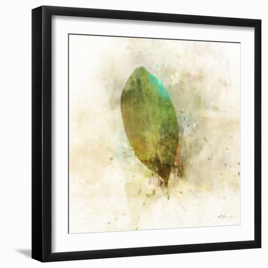 Falling Birch Leaf-Ken Roko-Framed Art Print