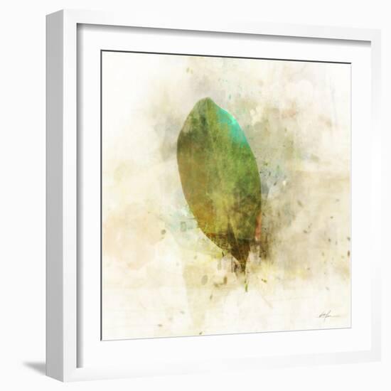 Falling Birch Leaf-Ken Roko-Framed Art Print