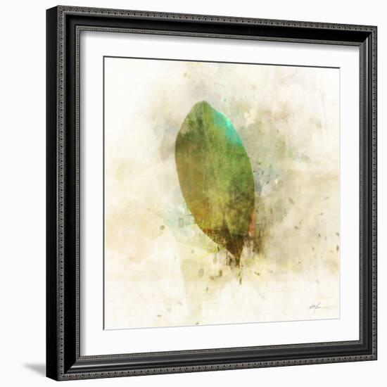 Falling Birch Leaf-Ken Roko-Framed Art Print