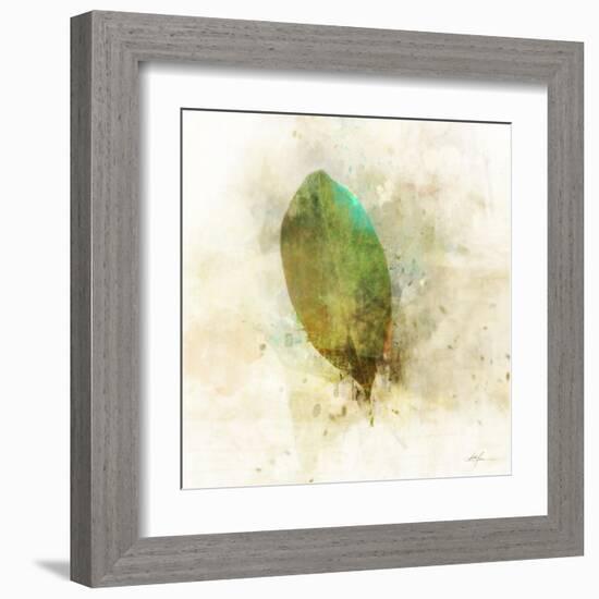 Falling Birch Leaf-Ken Roko-Framed Art Print