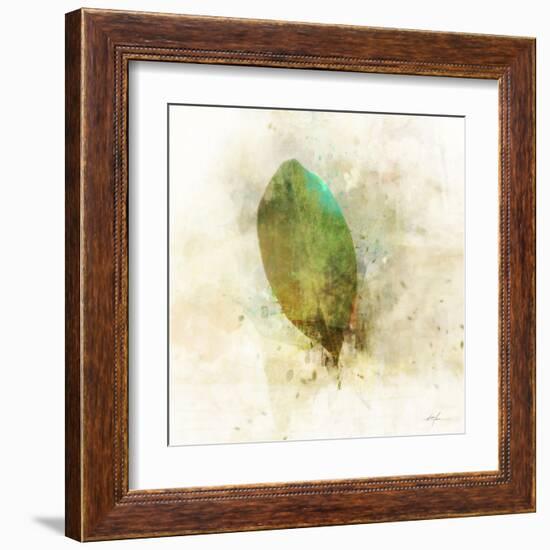 Falling Birch Leaf-Ken Roko-Framed Art Print