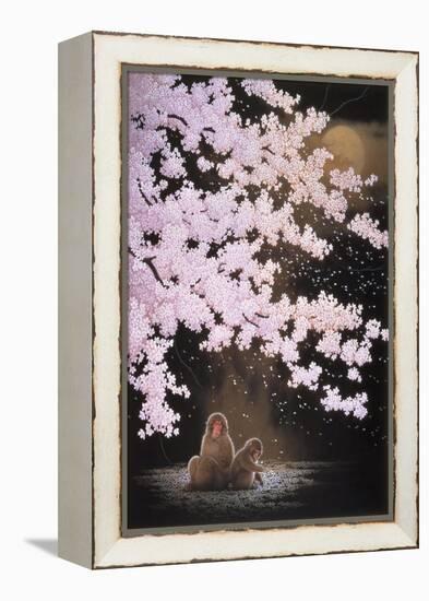 Falling Cherry Blossoms-Joh Naito-Framed Premier Image Canvas