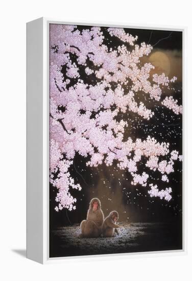 Falling Cherry Blossoms-Joh Naito-Framed Premier Image Canvas