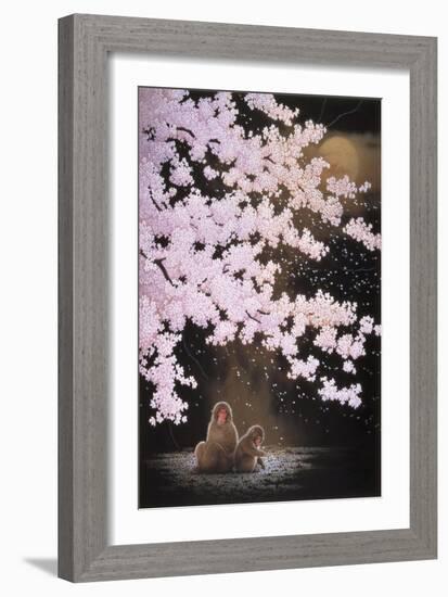 Falling Cherry Blossoms-Joh Naito-Framed Giclee Print