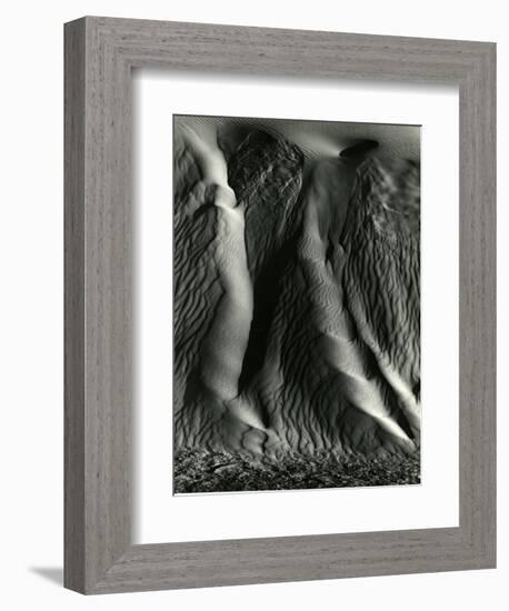 Falling Dune Wall, White Sands, 1975-Brett Weston-Framed Photographic Print