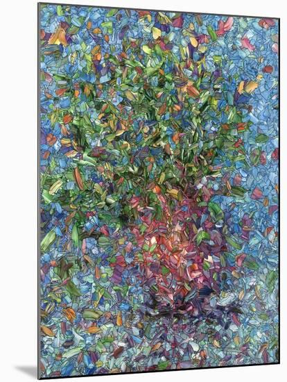 Falling Flowers-James W Johnson-Mounted Giclee Print