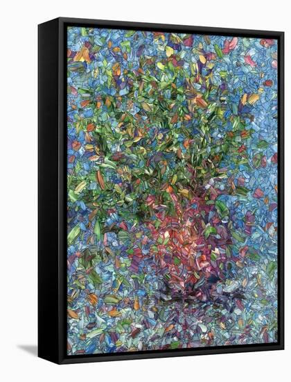 Falling Flowers-James W Johnson-Framed Premier Image Canvas