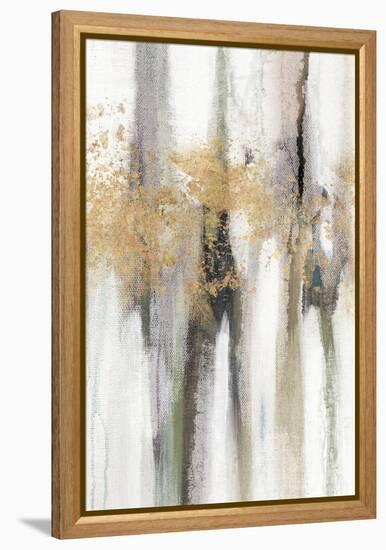 Falling Gold Leaf II-Studio W-Framed Stretched Canvas