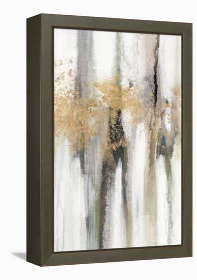 Falling Gold Leaf II-Studio W-Framed Stretched Canvas