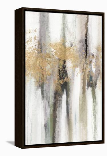 Falling Gold Leaf II-Studio W-Framed Stretched Canvas