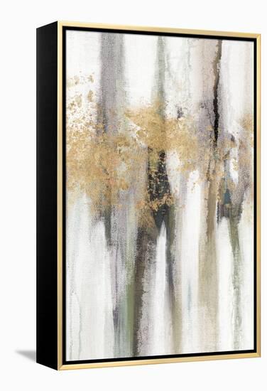 Falling Gold Leaf II-Studio W-Framed Stretched Canvas