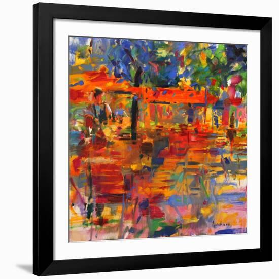 Falling Leaves, Paris-Peter Graham-Framed Premium Giclee Print