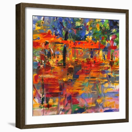 Falling Leaves, Paris-Peter Graham-Framed Giclee Print