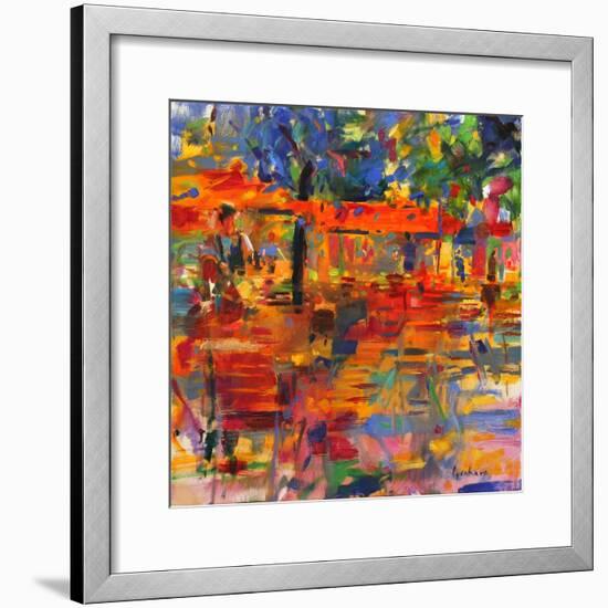 Falling Leaves, Paris-Peter Graham-Framed Premium Giclee Print