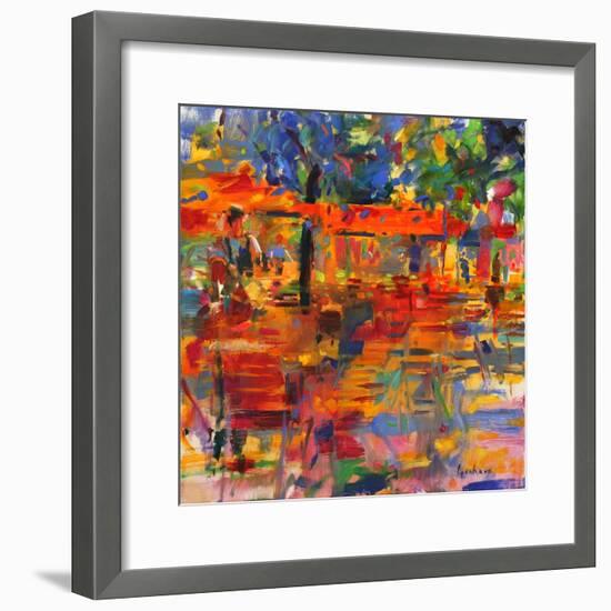 Falling Leaves, Paris-Peter Graham-Framed Premium Giclee Print