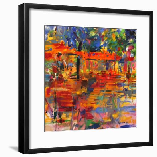 Falling Leaves, Paris-Peter Graham-Framed Premium Giclee Print