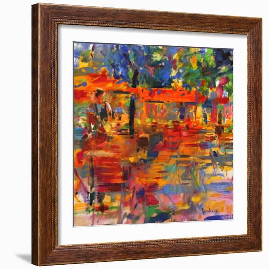 Falling Leaves, Paris-Peter Graham-Framed Premium Giclee Print