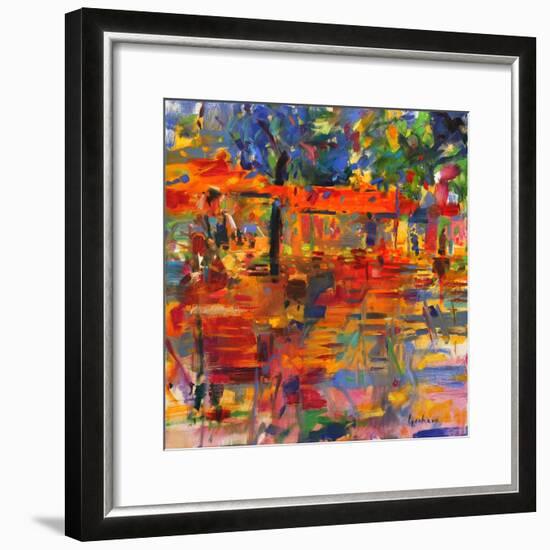 Falling Leaves, Paris-Peter Graham-Framed Premium Giclee Print