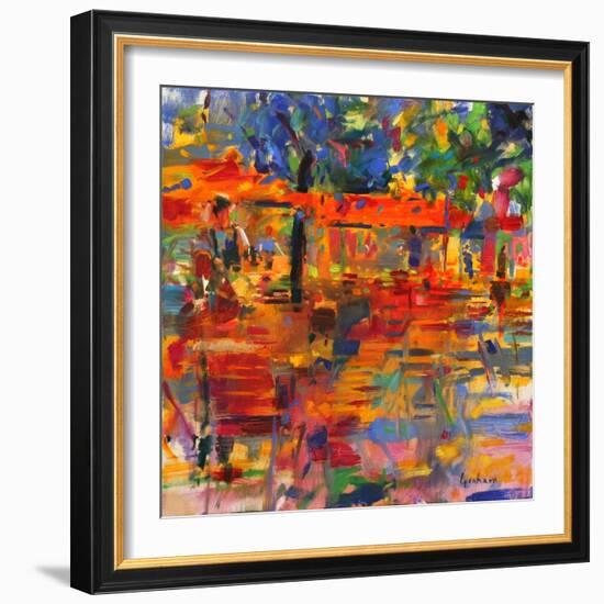 Falling Leaves, Paris-Peter Graham-Framed Premium Giclee Print