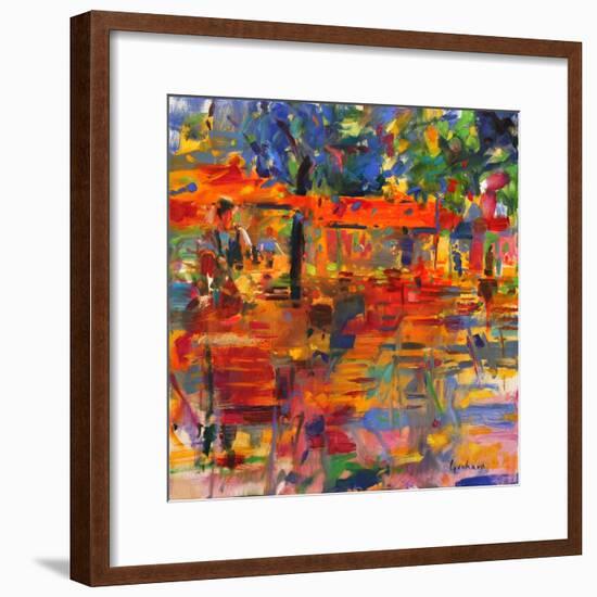 Falling Leaves, Paris-Peter Graham-Framed Giclee Print