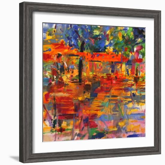 Falling Leaves, Paris-Peter Graham-Framed Giclee Print