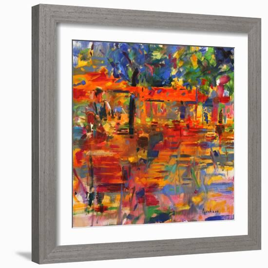 Falling Leaves, Paris-Peter Graham-Framed Giclee Print