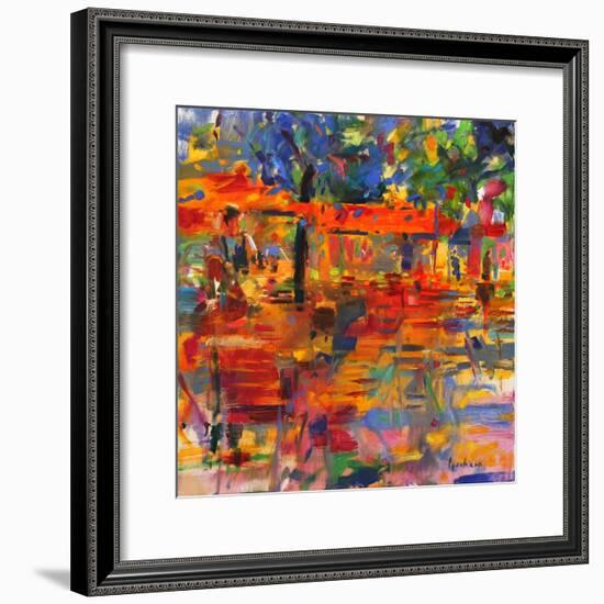 Falling Leaves, Paris-Peter Graham-Framed Giclee Print