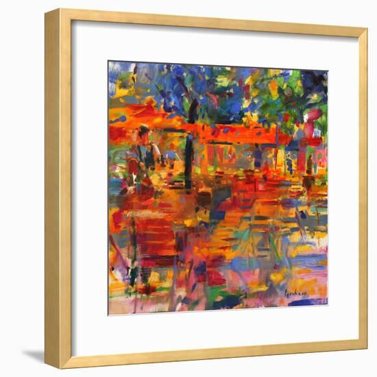 Falling Leaves, Paris-Peter Graham-Framed Giclee Print