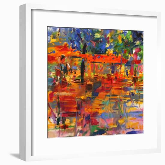 Falling Leaves, Paris-Peter Graham-Framed Giclee Print