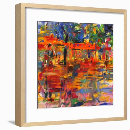 Falling Leaves, Paris-Peter Graham-Framed Giclee Print