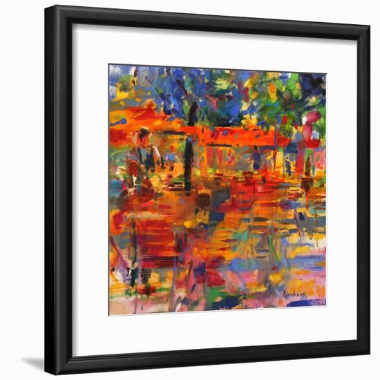 Falling Leaves, Paris-Peter Graham-Framed Giclee Print