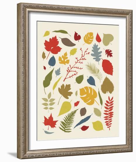 Falling Leaves-Clara Wells-Framed Giclee Print