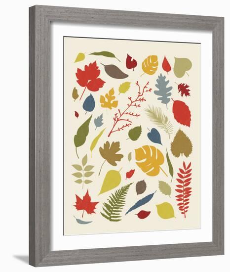 Falling Leaves-Clara Wells-Framed Giclee Print